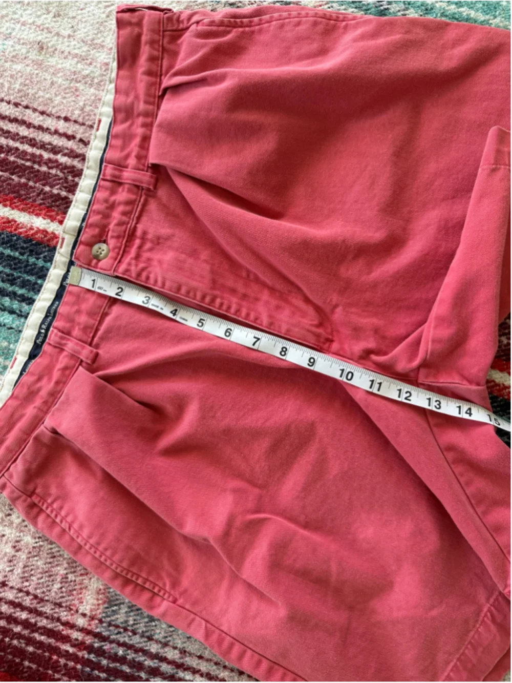 Vintage Polo Ralph Lauren Salmon Pink Pleated Tyler Shorts 36